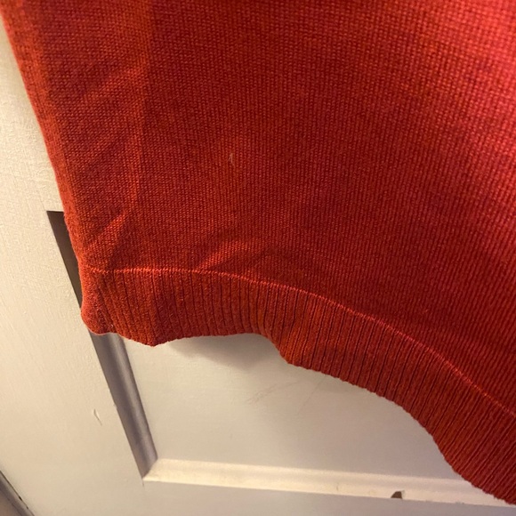 JM Collection Rusty/Red Cardigan - Picture 4 of 8